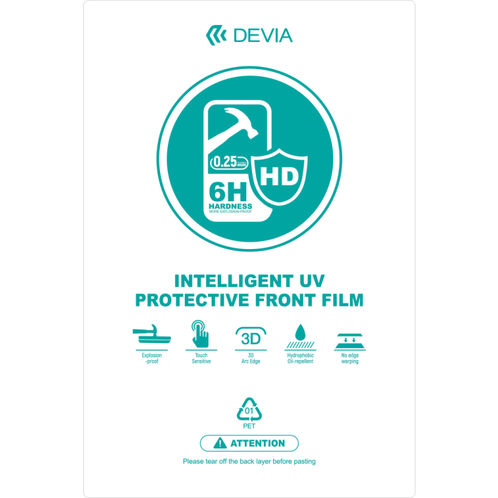 Intelligent UV Protective Front Film (0.25mm) rev. 4 (20PCS)