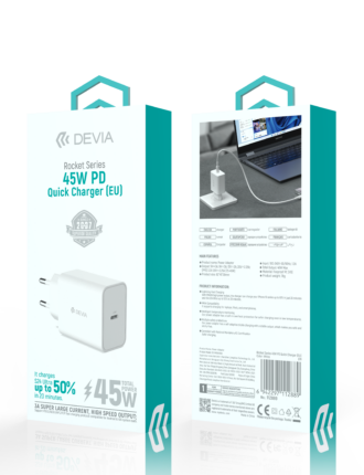 Rocket Series 45W PD Quick Charger (EU) White