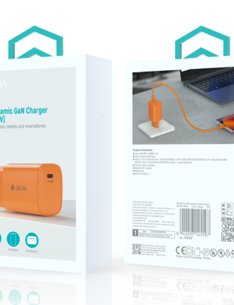 Ultra6 PD 40W Dynamic GaN Charger (EU Max 60W) Orange