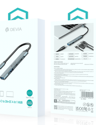 Lite1 Type-C to 2A+2C  4 In 1 HUB