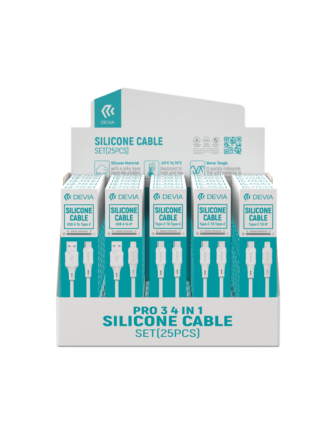 Pro3 4 In 1 Silicone Cable Set (25PCS)