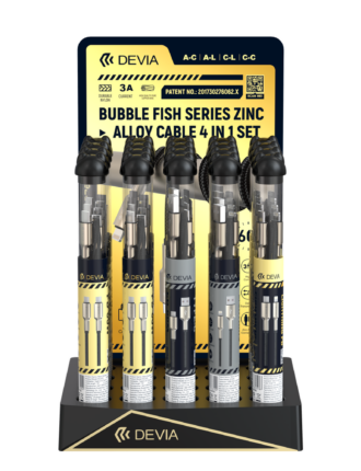 Bubble Fish Series Zinc Alloy Cable 4 In 1 Set (20PCS)