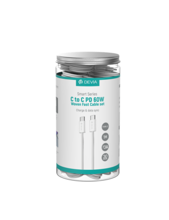 Smart Series C To C PD 60W Woven Fast Cable Set (30PCS,3A,1M)